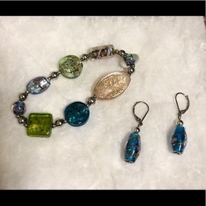 Premier designs Multi-Color Bracelet & Earrings